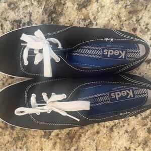 Keds Black and White Canvas Sneakers Timeless Style